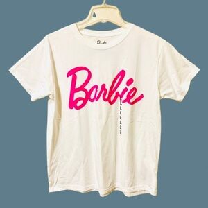 Barbie Women's Pink Logo Graphic Print T-Shirt - Size Large